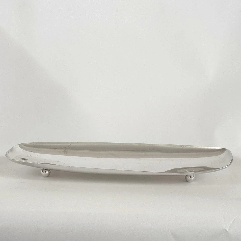 Vintage Gump's EPC Silver Plate Footed Tray‎ 13